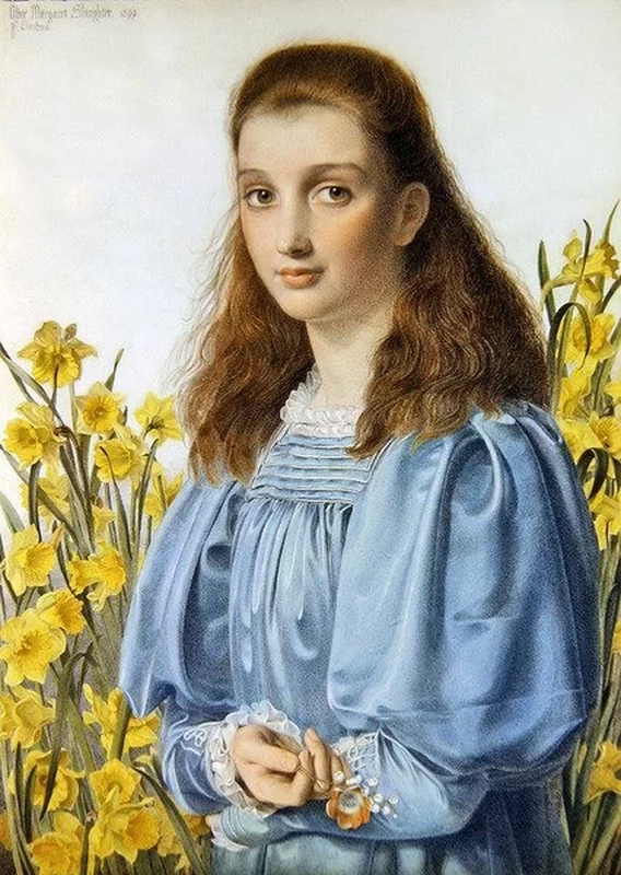 Frederick Sandys-79-Ritratto di Olive Margaret Slaughter